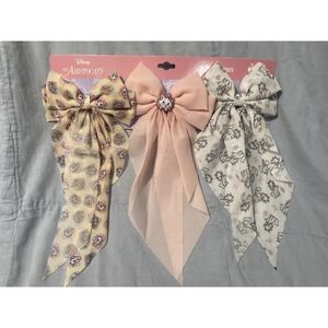 NEW Walt Disney Aristocats - Marie - Set of 3 - Adorable Girl's Long Hair Bows